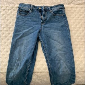 Old navy power slim straight high rise jeans (size 6)